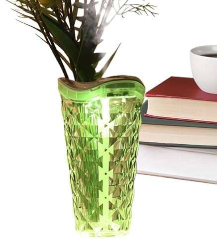 Umidificatore d'Aria,Con Illuminazione Ambientale Diffusore Di Oli Essenziali Silenzioso - Vaso Umidificatore per Piante con Decorativo,per Casa Ufficio Camera da e Regalo