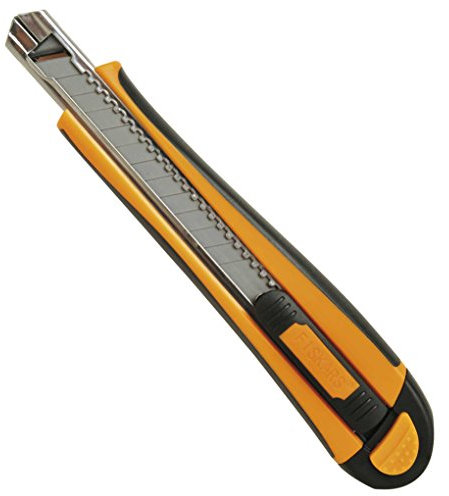 Fiskars Cutter Professionnel Auto Rechargeable Usage intensif 9 mm, Orange/Noir, 1004621