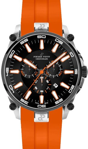 Pierre Petit Herren-Armbanduhr XL Le Mans Chronograph Quarz Silikon P-817C