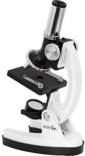 Zoomion Panorama Mikroskop Set | für Kinder ab 8 Jahren | 900-facher Zoom | 28-teiliger Experimentierkasten | Inklusive Präparaten, Mikroskopierbesteck UVM.