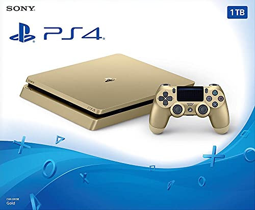 PlayStation 4 - Konsole (500GB, gold, slim) inkl. 2. DualShock Controller [Edizione: Germania]