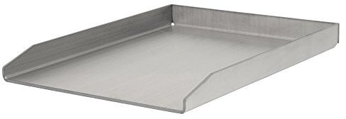BBQ-Toro Edelstahl Grillplatte | 30 x 40 cm | BBQ Grill Plancha | Grillplatte für Steak, Spiegelei, Pancakes oder Burger | rechteckig, universal | Grillblech für Holzkohle- und Gasgrill