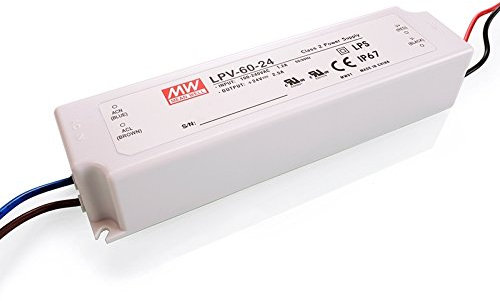Transformador Alimentación Profesional IP67 de 220 V a 24 V 60 W LED para uso exterior impermeable