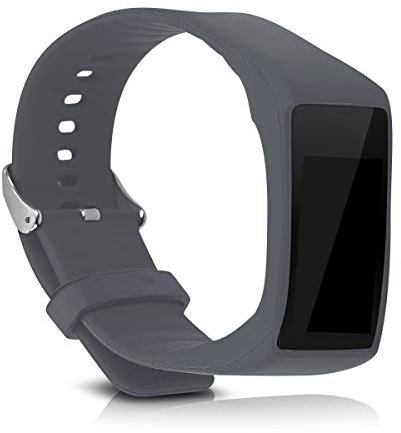 kwmobile Pulsera compatible con Polar A360 / A370 correa - 1x Correas de silicona flexible - Tamaño ajustable - gris