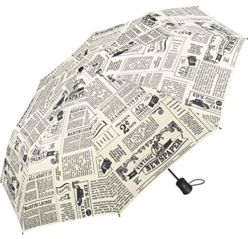 Newspaper paraguas, Paraguas de bolsillo automático, 94 cm, Compacto