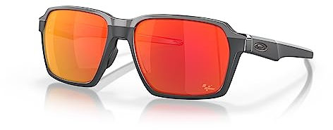 Oakley Herren Oo4143 Parlay Sonnenbrille, Moto Gp Matte Carbon/Prizm Ruby