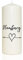 WB wohn trends Spruchkerze, Hamburg Herz maritim, grau, 20cm, 765g d8cm, Kerze mit Spruch, Brenndauer ca 70 Std