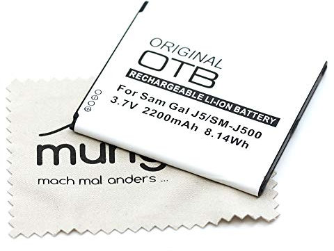 Batterie de Rechange pour Samsung Galaxy Grand Prime VE Galaxy J5 (remplace la Batterie d'origine EB-BG531BBE) OTB avec Chiffon de Nettoyage pour écran