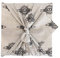 FabRap Furoshiki Stoff Geschenkverpackung, wiederverwendbare einseitige Stoffverpackung wunderschön illustriert mit Art-Deco inspirierten schwarzen und weißen Starburst Design