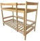 All4All Doppelstockbett - 90x200 - Kinderbett - Hostelbett - Jungendbett - Etagenbett - Stockbett - Doppelbett Massivholz - Kiefer - Jugendbett - Hochbett - mit Lattenrost