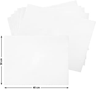 TOVAGLIETTE Americane 500 Pezzi 30x40 Usa e Getta in Carta Monouso Sottopiatti Rettangolari Goffrati Bianchi per GIORDANO Cart