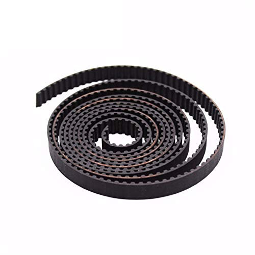 ZHaonan-Zahnriemen 5 Meter T2.5 6mm offene Zahnriemen, Breite 6mm, Tonhöhe 2,5 mm, mit Fiberglaskern T2.5 Gürtel, für 3D-Druckerteile Ersatzteile
