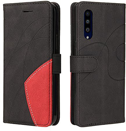 Fatcatparadise Funda para LG G9 / Velvet / G900, Flip Folio Libro de Cuero Carcasa de TPU, con Cierre Magnético, Ranura para Tarjeta, Tarjetero y Suporte, Capa Plegable Cartera, Tipo Étui Piel (Negro)