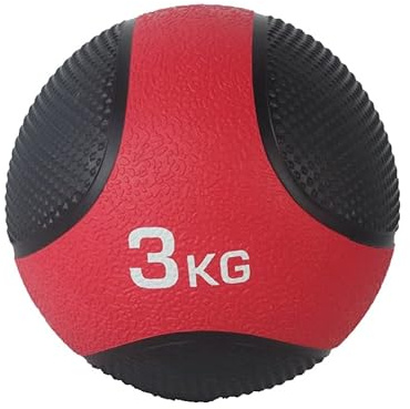 VIOK SPORT Balón Medicinal Ideal para Cross Training y Funcional - Pesos de 2kg, 3kg y 4kg -Agarre Antideslizante - Ejercicio y Crossfit