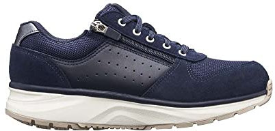 JOYA Dynamo Zip W Dark Blue, Damensneaker in stilvollem Look aus Veloursleder, für Bequeme Bewegung im Alltag, komfortable Damenschuhe, Dunkelblau, 40 1/3