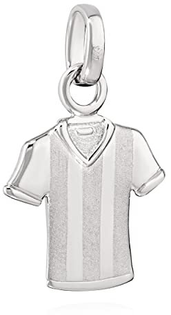 NKlaus Kettenanhänger Fußball Trikot 925 Silber glanz matt Silberanhänger rhodiniert 13788