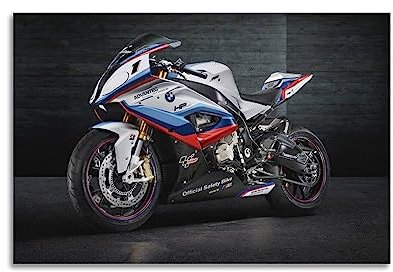 Motorräder Poster für BMW S1000rr Motogp Sicherheitsrad Poster Dekorative Malerei Leinwand Wandposter und Kunstbild Druck Modern Familie Schlafzimmer Dekor Poster