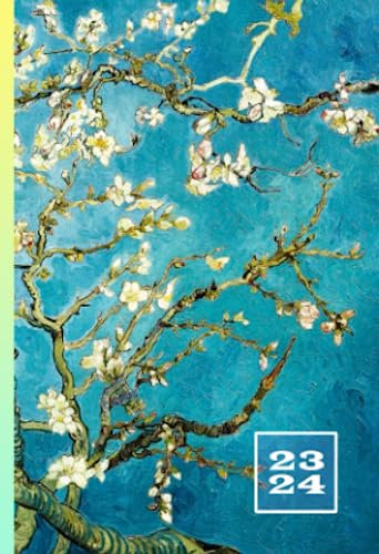 2023 – 2024: Terminkalender ab August 2023 bis Juli 2024 | A6 Kalender Mini Planer | 1 Woche auf 2 Seiten Wochenplaner | Terminplaner Van Gogh ... | Jahresplaner | Wochenkalender Buchkalender
