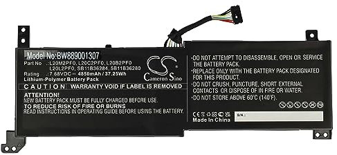 vhbw batteria compatibile con Lenovo V15 G2-ITL (82KB), V15 G2-ITL (82KB0003GE) notebook (4850mAh, 7,68V, Li-Poly)