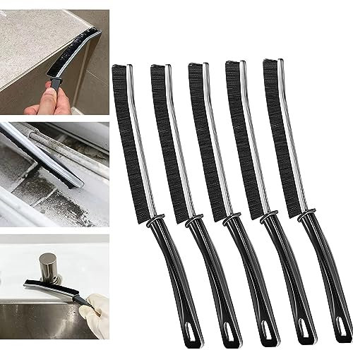 Exsbtay 5 Pièces Brosse à Joint Carrelage, Brosse de Nettoyage Des Interstices, Brosse de Nettoyage à Poils Durs, Outil de Nettoyage des Crevasses, Idéale pour Groove Gap et Saleté dans Crevasses