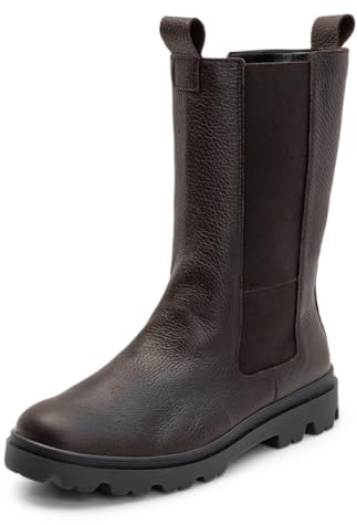 VITAFORM Chelsea Boots Damen Hoch - Feinstes Hirschleder aus Italien - Praktisch mit Reißverschluss - Perfekte Damen Schuhe Herbst