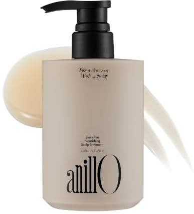 ANILLO - Veganes Pflegeshampoo für die Kopfhaut mit schwarzem Tee, Hyaluronsäure und Aminosäuren zur Stärkung der Kopfhautbarriere