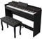88 Key Weighted Digital Piano With Stand, Bench Full Size Heavy Hammer Weighted Action Electric Piano With MIDI For Beginners Professional (Color : Black)