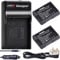 Uwayor EN-EL14A Camera Battery Charger Set Replacement Battery Kit USB for Nikon D5600 D5500 D5300 D5200 D5100 D3500 D3100 Coolpix P7800 P7700 P7200 P7100 P7000 (EL-14A)