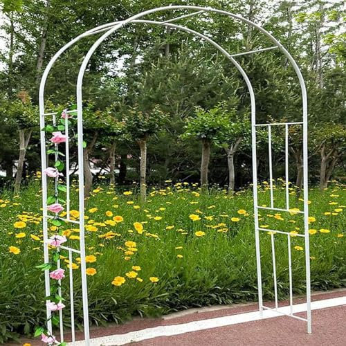 Gartenbogen-Spalier für Kletterpflanzen, Outdoor-Hochzeitsbögen für Zeremonien, Schwarze Metall-Gartenlaube, Innen-Gartenbögen für Party-Dekoration