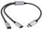 SHANGYU USB C Male to Dual USB Female Adapter, USB C Male to 3 USB-C Female Cord,USB C Male to 2/3 USB C Female Splitter Hub Cable for Type C Charger Powerbanks (1 to 2)