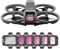 LIROPAU ND Filter Set kompatibel mit DJI Avata 2, 6Stk UV, ND8, ND16, ND32, ND64, ND128 Neutraldichte Drohne Objektivfilter, Mehrfach Beschichtetes HD Optisches Glas