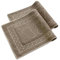 Bonny Home Soffy Braun & Braun2er Pack Badematte | Natürliche Baumwolle Badteppich | Weiche Bad- und Duschvorleger | Für Bad, Dusche und Toilette Maschinenwaschbar, Schnell Trocknend Badvorleger
