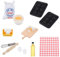Giantree 13 Stück Miniatur Wichtel Zubehör Backen Set, 1/12 Küche Puppenhaus Zubehör Wichtel Zubehör Miniatur Lebensmittel Spielzeug Miniatur Wichtel Backen