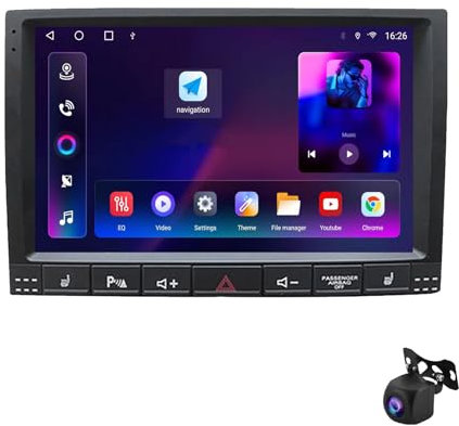 9 Pollici Android 12 Auto Stereo Radio 2 DIN per Volkswagen VW Touareg 2002-2012 con - Senza fili Carplay & Android Auto - Lettore Multimediale -Split-Screen DSP luetooth Mani libere(XY8 8Core 6+128G)