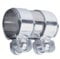 Auspuffschelle Edelstahl Rohrverbinder Ø50 55 60mm, Auspuff Schellen Klemmen mit Doppelschelle, Abgasanlage Universal 95 mm Länge (Ø 45mm / L: 95mm)