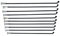 UALXPAO Fahrradspeichen Fahrrad 13G Durchmesser 2,3 mm Länge 102–256 mm Speichen Nr. 45 Stahl + Nippel 10 Stück/Los(117mm 10PCS)