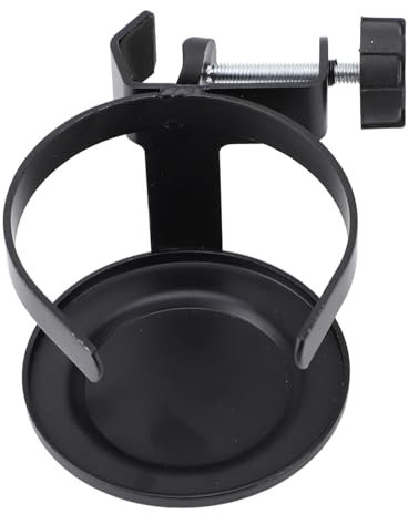 Mic Stand Cup Holder for Music, Drum, and Guitar Stands - Universal Drink Holder Mount - Sheet Music Shelf and Water Holder