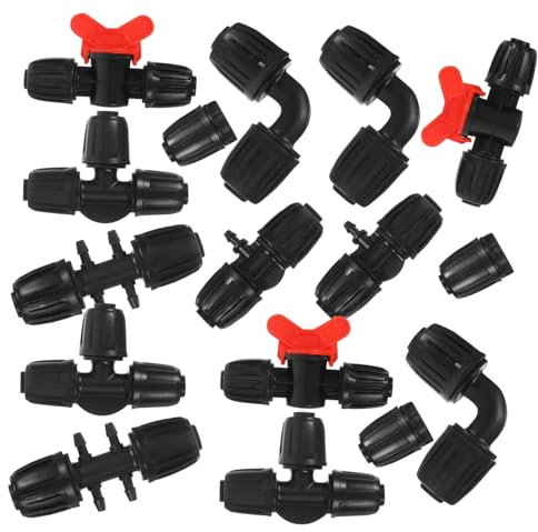 Supvox 20stücke Tropfbewässerungsarmaturen Schlauchverbinder Tropfbewässerungsarmatur Gartenschlauchverteiler Tropfleitungsverbinder Für Tropfsysteme Schnellkupplungen