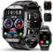 OUKITEL BT20 Montre Connectée Homme,1.96 HD Smartwatch avec Appel Bluetooth,100+ Mode Sport Moniteur Sommeil/Fréquence Cardiaque/Podomètre,Étanche 5ATM, Montre Connectée pour Android iOS