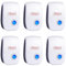 Ultrason Souris et Rats, 6 Pack Anti Moustique Ultrason Araignée Répulsif, Intérieur Repulsif Rongeur Ultrason pour Anti Souris, Rongeur, Araignée, Moustique, Cafard
