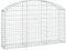 HOMTAKIE Panier de gabions arqué 150x30x80/100 cm Fer galvanisé