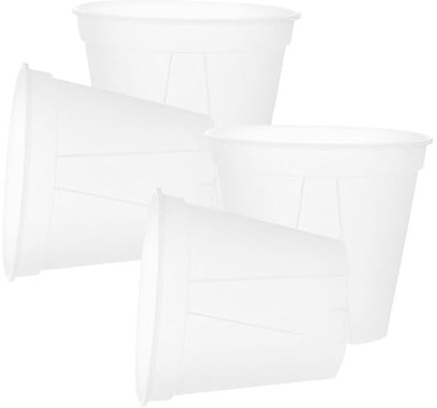 JOINPAYA 4 Stück Transparente Kunststoff Blumentöpfe für Pflanzen Multifunktionale Anzucht und Pflanzgefäße für Orchideen und Zimmerpflanzen Höhe