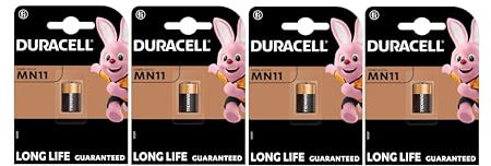 4 x Duracell MN11 (4 ampoules de 1 batterie) 4 piles (A11/11A)
