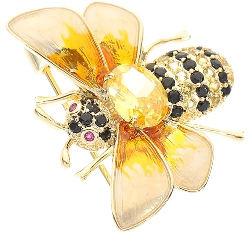 PACKOVE Vintage Bienenbrosche aus Kupfer Kleine Größen Anstecknadel für Kleidung Leicht und Einfach zu Verstauen für Business und Jubiläen