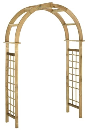 INLIFE Arche avec Treillis Bois de pin Vert imprégné