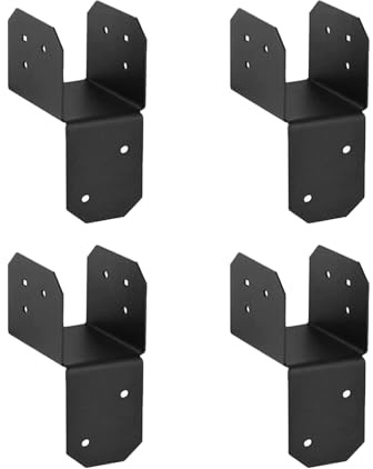 Supports pour toit de pergola, connexion de fermes de toit, kits de connexion robustes en 4 pièces pour abri de voiture, terrasse, abri de jardin, pavillon, remise, véranda, pergolas de jardin