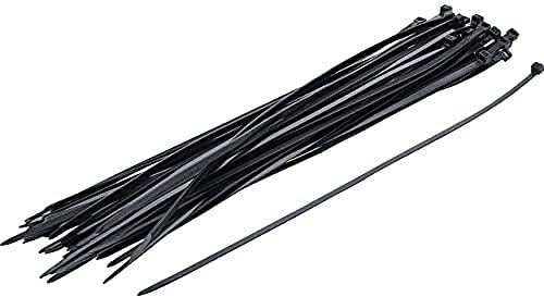BGS Diy 80877 - Assortiment de colliers plastique - noir - 4,5 x 350 mm - 50 pièces