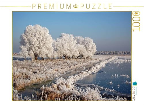 CALVENDO Puzzle Raureifwetter im Havelland | 1000 Teile Lege-Größe 64 x 48 cm Foto-Puzzle für glückliche Stunden