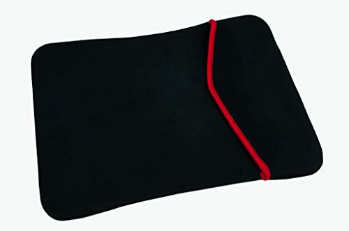 Gravidus Hochwertige Neopren-Notebooktasche für 15.4, Schwarz und Rot