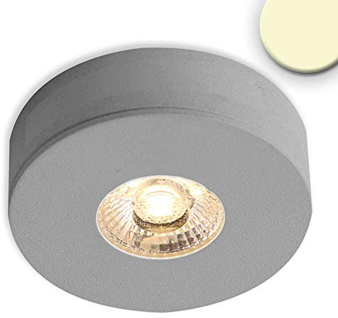 LED Ein- und Unterbauleuchte MiniAMP, 3W, 24V DC, warmweiß, drehbar, dimmbar, Alu-gebürstet